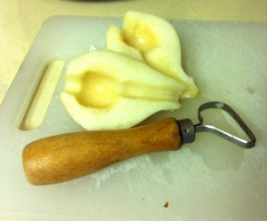 coring pears